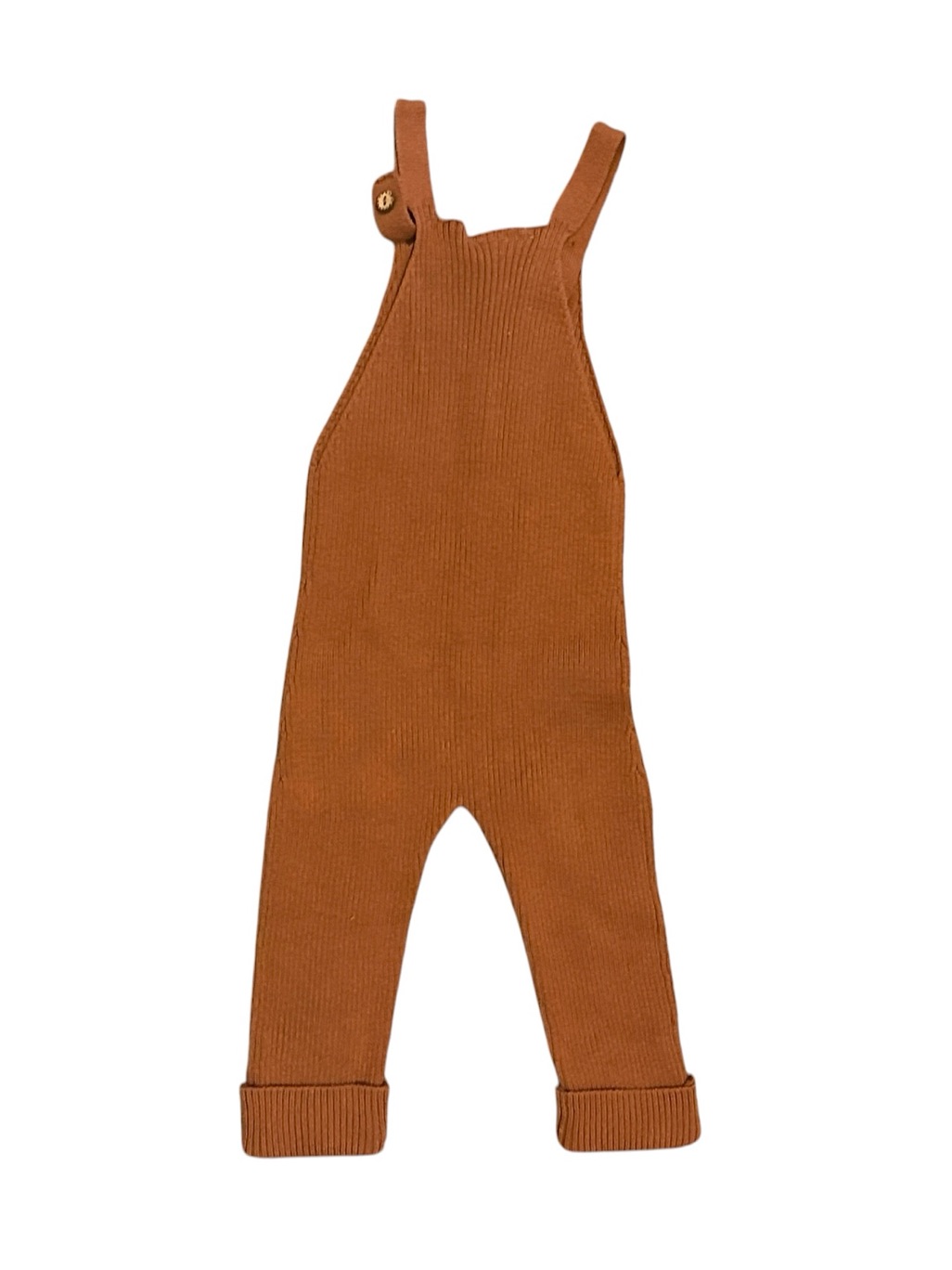 Nwt Mebie Baby Hank Rust Knit Overalls 6-12 Months Cotton — image 2 of 8